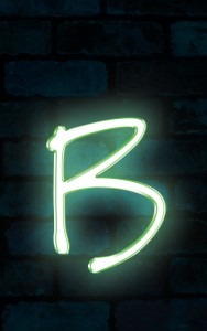 Neon Marydale Green Letter - B