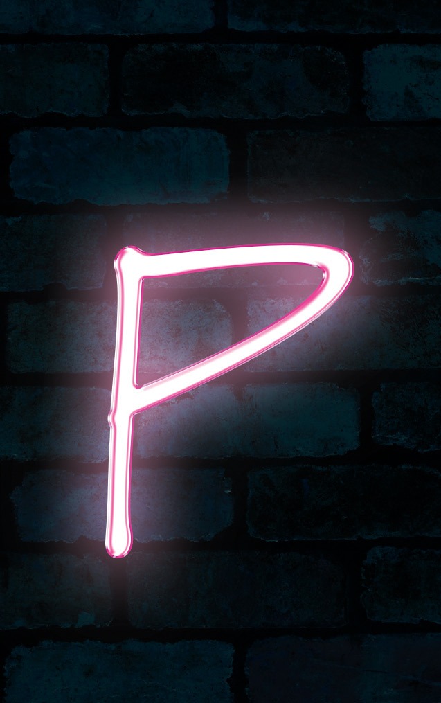 Neon Marydale Pink Letter - P
