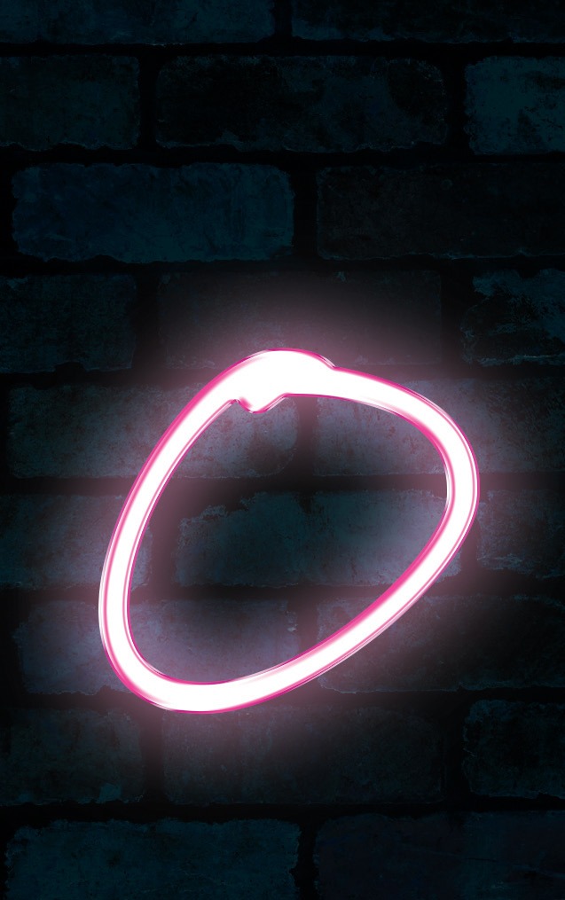 Neon Marydale Pink Letter - O