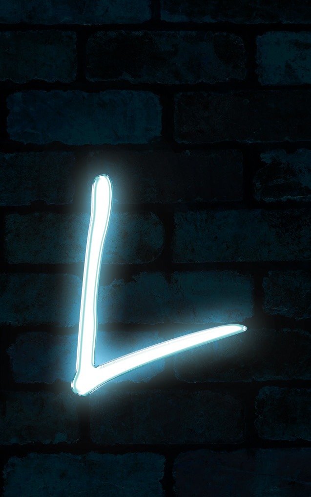 Neon Marydale Blue Letter - L