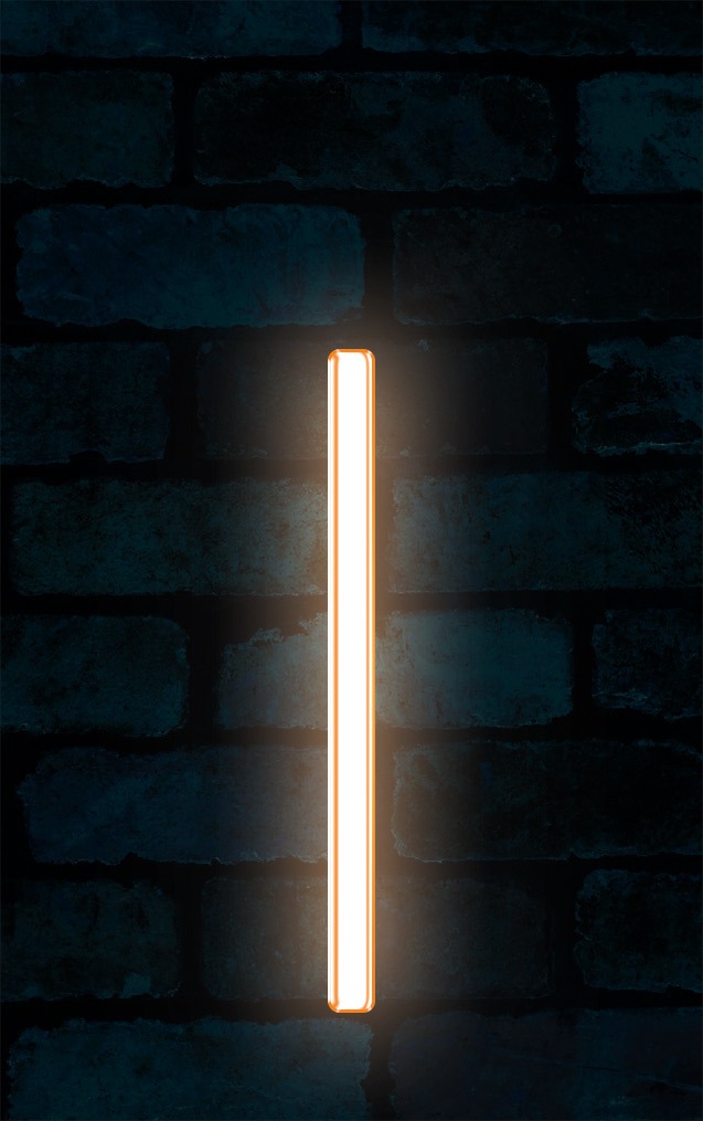 Neon Axia Orange Letter - I