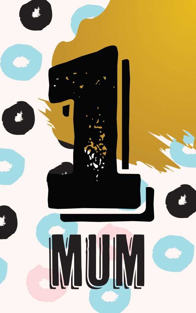 Abstract Pattern 2 - No 1 Mum