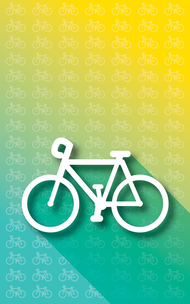 Gradient Green & Gold Cycling Bike