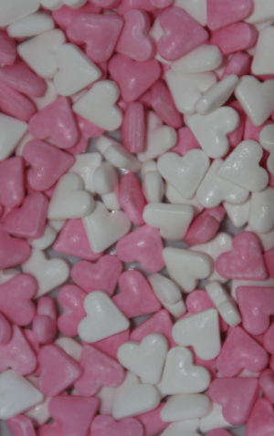 Pink & White Lolly Hearts — proof front