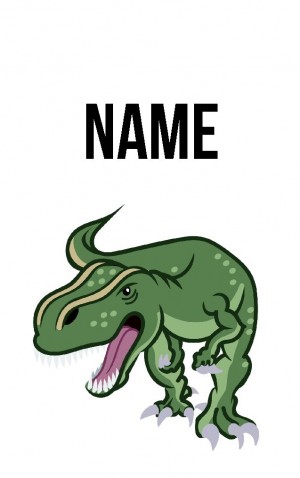 Classic Cartoon T-Rex — proof front