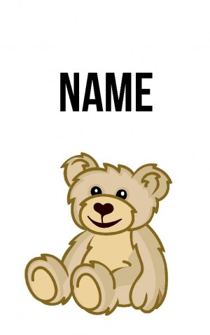 Classic Cartoon Teddy — proof front