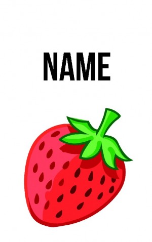 Classic Cartoon Strawberry — proof front