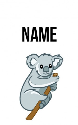 Classic Cartoon Koala — proof front