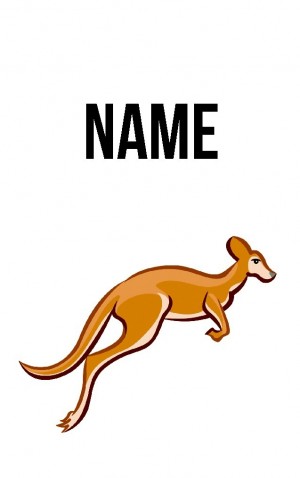 Classic Cartoon Kangaroo — proof front