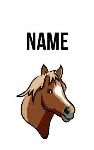 Classic Cartoon Horse — proof front