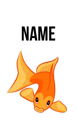 Classic Cartoon Goldfish — proof front