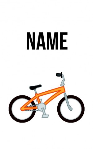 Classic Cartoon Bicycle — proof front