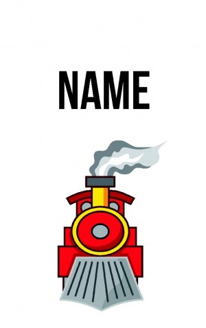Classic Cartoon Train — proof front