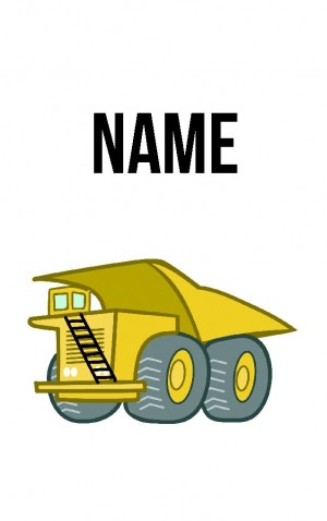 Classic Cartoon Tip Truck — proof front