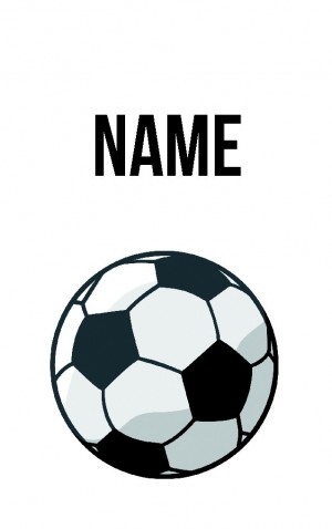 Classic Cartoon Soccer Ball — proof front