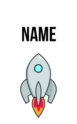 Classic Cartoon Rocket — proof front