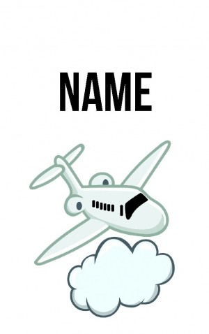 Classic Cartoon Plane — proof front