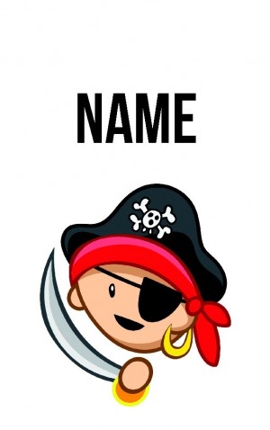 Classic Cartoon Pirate — proof front