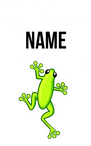Classic Cartoon Frog — proof front