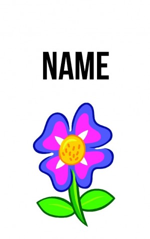 Classic Cartoon Flower — proof front