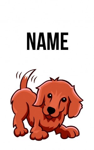 Classic Cartoon Dog — proof front