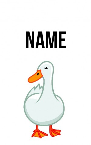 Classic Cartoon Duck — proof front