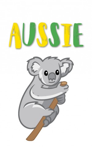 Aussie inspired-Aussie Koala — proof front