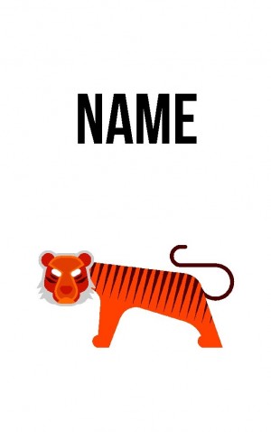 Abstract Tiger — proof front