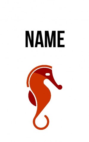 Abstract Seahorse — proof front