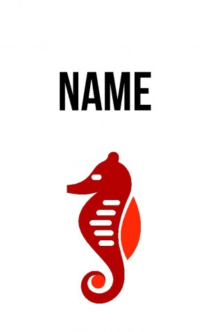 Abstract Seahorse — proof front