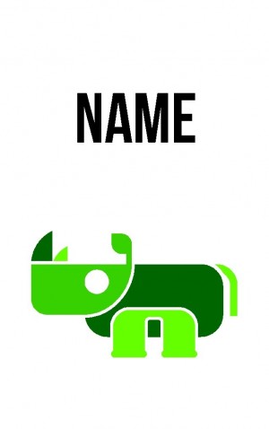 Abstract Rhinosaurus — proof front
