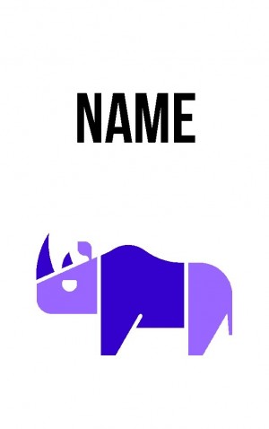 Abstract Rhinosaurus — proof front