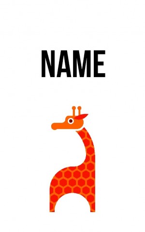 Abstract Giraffe — proof front