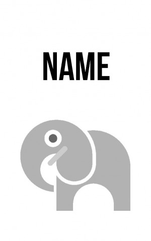 Abstract Elephant — proof front