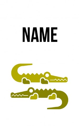Abstract Crocodile — proof front
