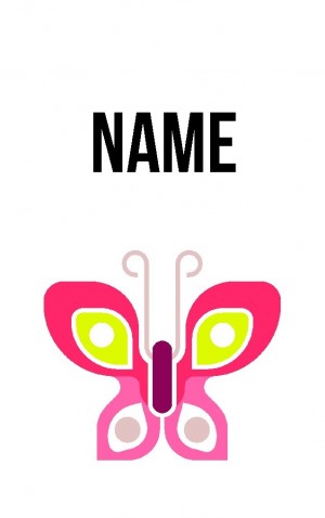 Abstract Butterfly — proof front