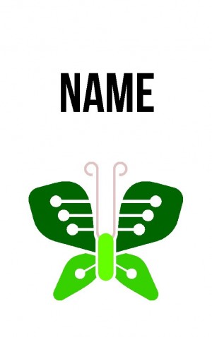 Abstract Butterfly — proof front