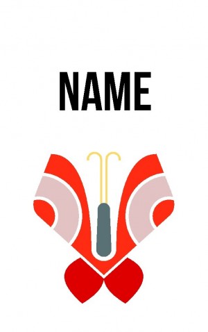 Abstract Butterfly — proof front