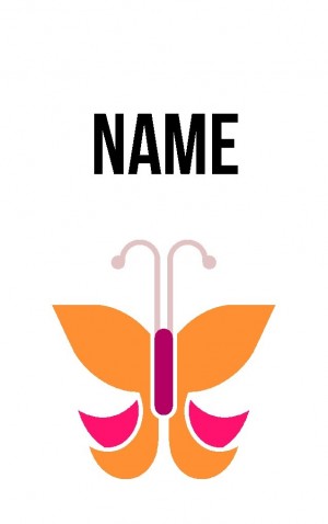 Abstract Butterfly — proof front