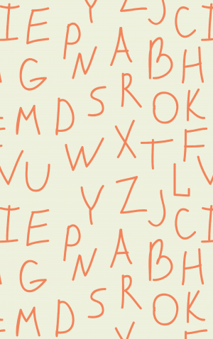 Retro Orange Alphabet — proof front