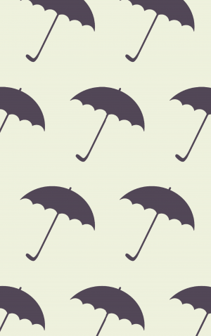 Retro Purple Umbrella — proof front