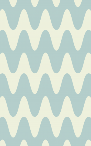 Retro Blue Waves 1 — proof front
