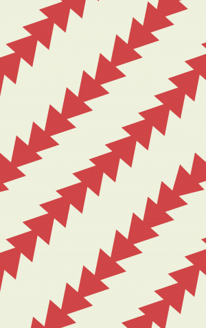 Retro Red Diagonal Triangles — proof front
