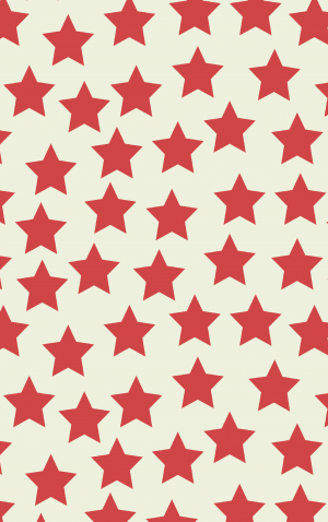 Retro Small Red Stars — proof front