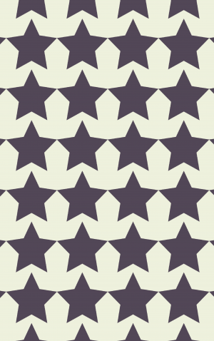 Retro Large Purple Stars — proof front