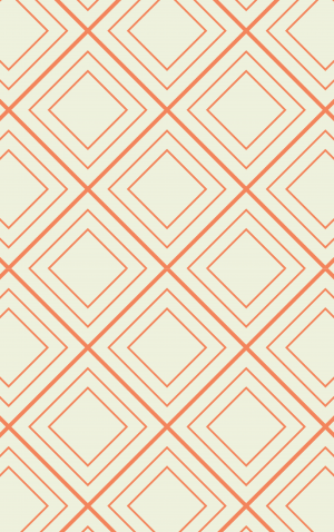 Retro Orange Diagonal Squares — proof front