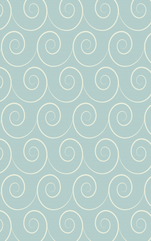 Retro Blue Spirals 1 — proof front