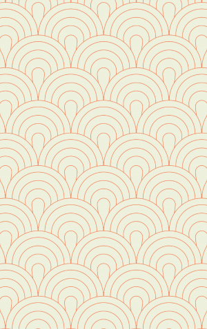 Retro Multi Orange Scales — proof front