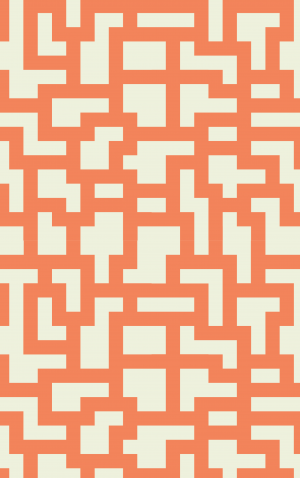 Retro Orange Pixels 2 — proof front