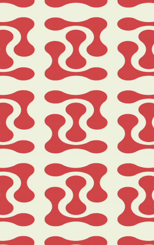 Retro Red Square Drops — proof front
